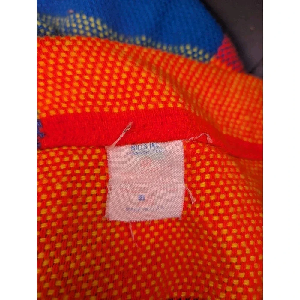 Vintage Tennessee Woolen Mills 100% Acrylic Plaid Blanket Throw 85